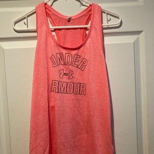 pink under armour workout tank